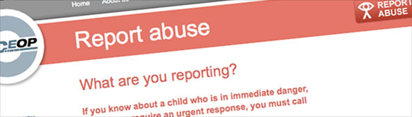 Screengrab of Ceop site