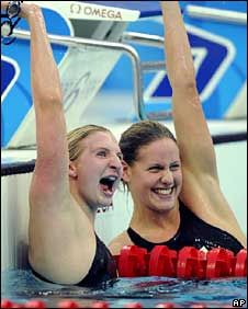 Adlington and Jackson sport Speedo LZR in Beijing