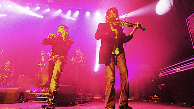 The Treacherous Orchestra live at the ABC, Glasgow. Photo by Louis Decarlo.