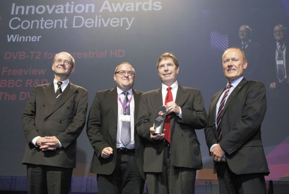 Matthew collects the award