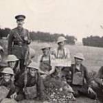 3 September 1939 Searchlight Site at Beaux Aires (Detling) Kent. Self second from left, main row