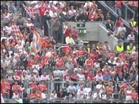 Armagh and Tyrone GAA fans in 2005