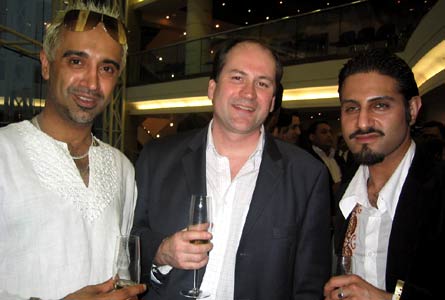 Asian Network presenters Raj and Pablo with Radio Five Live Controller Bob Shennan