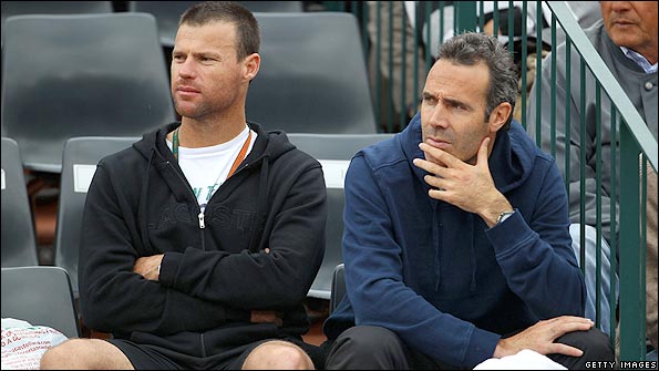 Miles Maclagan and Alex Corretja