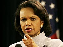ABD Dışişleri Bakanı Condoleezza Rice