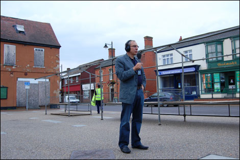 6am. Rod Whiting begins his programme before the Market Traders arrive.