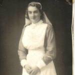 Madge in her nurse uniform