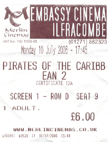 cinema ticket