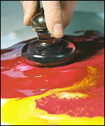 Mixing egg tempera