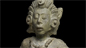 Maya maize god statue