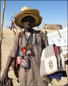 Tuareg merchant in the Festival of the Desert in Mali