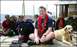 Ade sitting with the Dhampus ladies