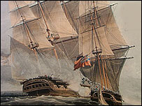 Royal Navy enforcing the ban on the slave trade