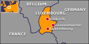 Map of Luxembourg