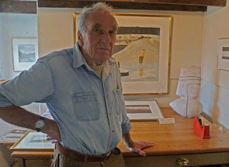 John Knapp-Fisher in his studio