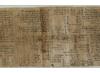 The papyrus has 84 mathematical problems on it, one is known as the ‘St Ives problem’. © Trustees of the British Museum