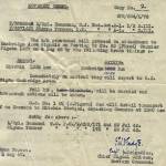 The letter which called Hammond back because of his pigeon knowledge. The letter which saved his life.