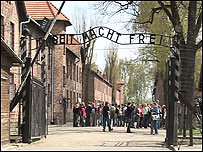 The gates at Auschwitz