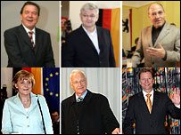 Almanya'da parti liderleri