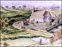 نقاشی: روستای وارام در قرون وسطی