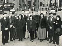 Ekipi i BBC-së në Londër në vitin 1993