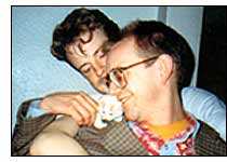 David, Will and kitten