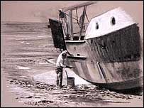 Repairing a boat