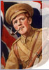 WW1 Tommy, with Union Jack and gun