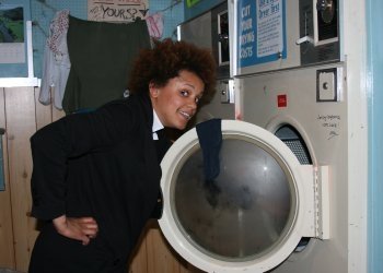 Gemma in Launderette