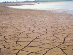 A dried up reservoir