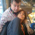 Claudia and Stuart Maconie before Stuart's Thursday evening show from Latitude.