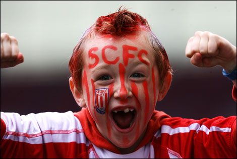 Boy fan on promotion day