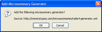 microsummary in firefox 2