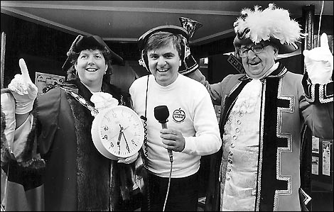 Steve Haigh at the launch of BBC Somerset Sound