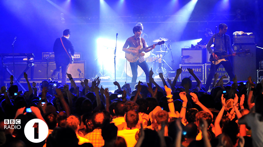 Vampire Weekend performing live at Radio 1's Big Weekend 2010