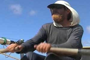 Richard ponders the size of his voyage...