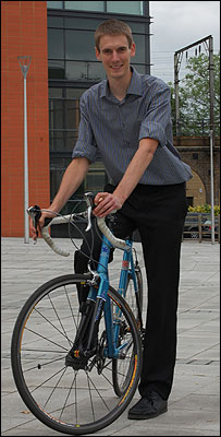 Matt Ewings on his bike