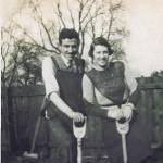Harry Chambers digging for victory with his wife