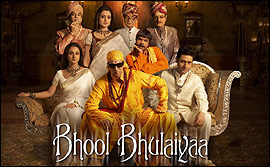 The cast of Bhool Bhulaiyaa
