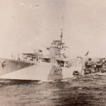 Destroyer HMS Defender sinking