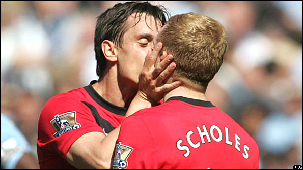 Gary Neville and Paul Scholes 