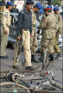 پنڈی میں ہونےوالے خودکش حملے کا مقام 