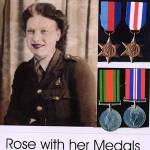 Mum looking very smart in her army uniform, which she was very proud to wear, and the medals she received for services to the Armed Forces 1941-1945.