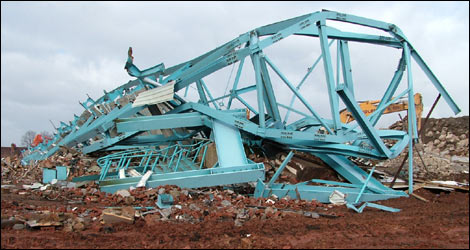 Demolition of Highfield Road
