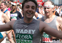 Ian Wade at the London Marathon 2009