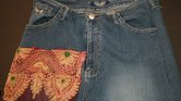 Denim skirt with... Denim skirt with...