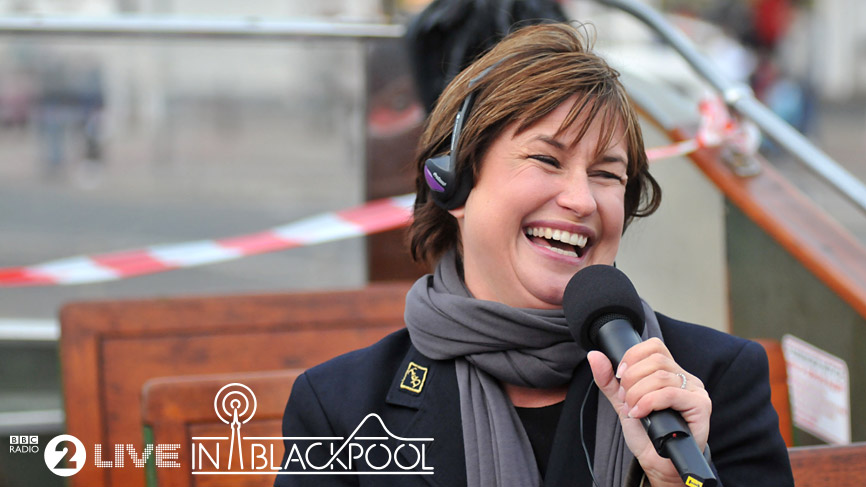 Alan Carr on Blackpool's Princess Alice Tram