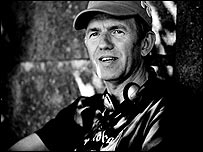 Anton Corbijn on the set of Control