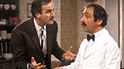 Basil Fawlty and Manuel in Fawlty Towers