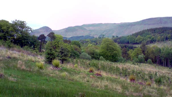Colin McFarlane paused for breath while walking the West Highland Way to take this photo of the Campsies.